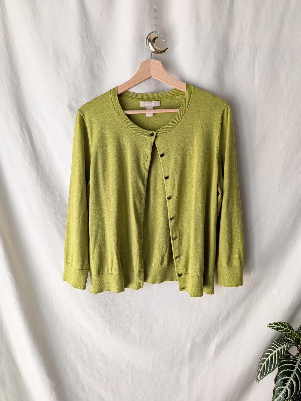 Banana Republic Lime Green Lightweight Cardigan